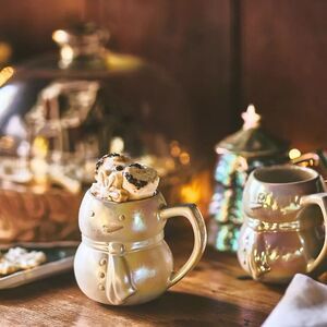 ❤️ANTHRO Iridescent Snowman Mug | NIB